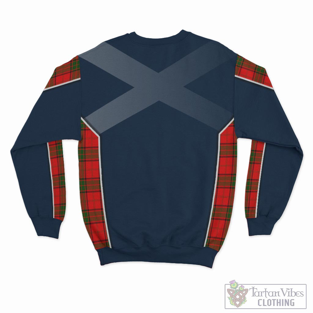 Tartan Vibes Clothing Adair Tartan Sweatshirt with Family Crest and Scottish Thistle Vibes Sport Style