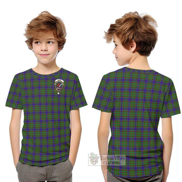 Adam Tartan Kid T-Shirt with Family Crest