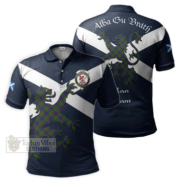 Adam Tartan Lion Rampant Polo Shirt Proudly Display Your Heritage with Alba Gu Brath and Clan Name