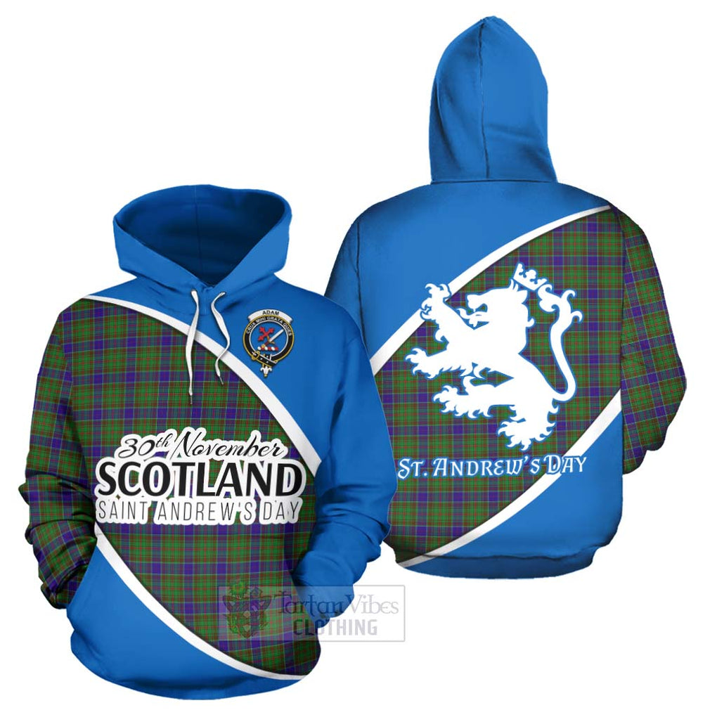 Tartan Vibes Clothing Adam Family Crest Tartan Hoodie Celebrate Saint Andrew's Day in Style