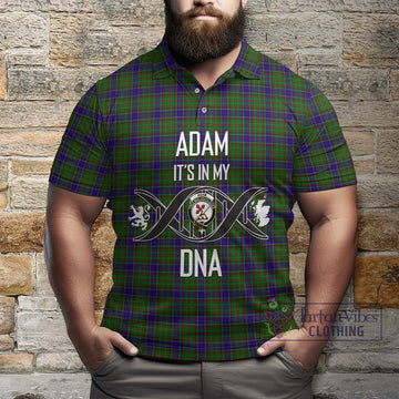 Adam Tartan Polo Shirt with Family Crest DNA In Me Style