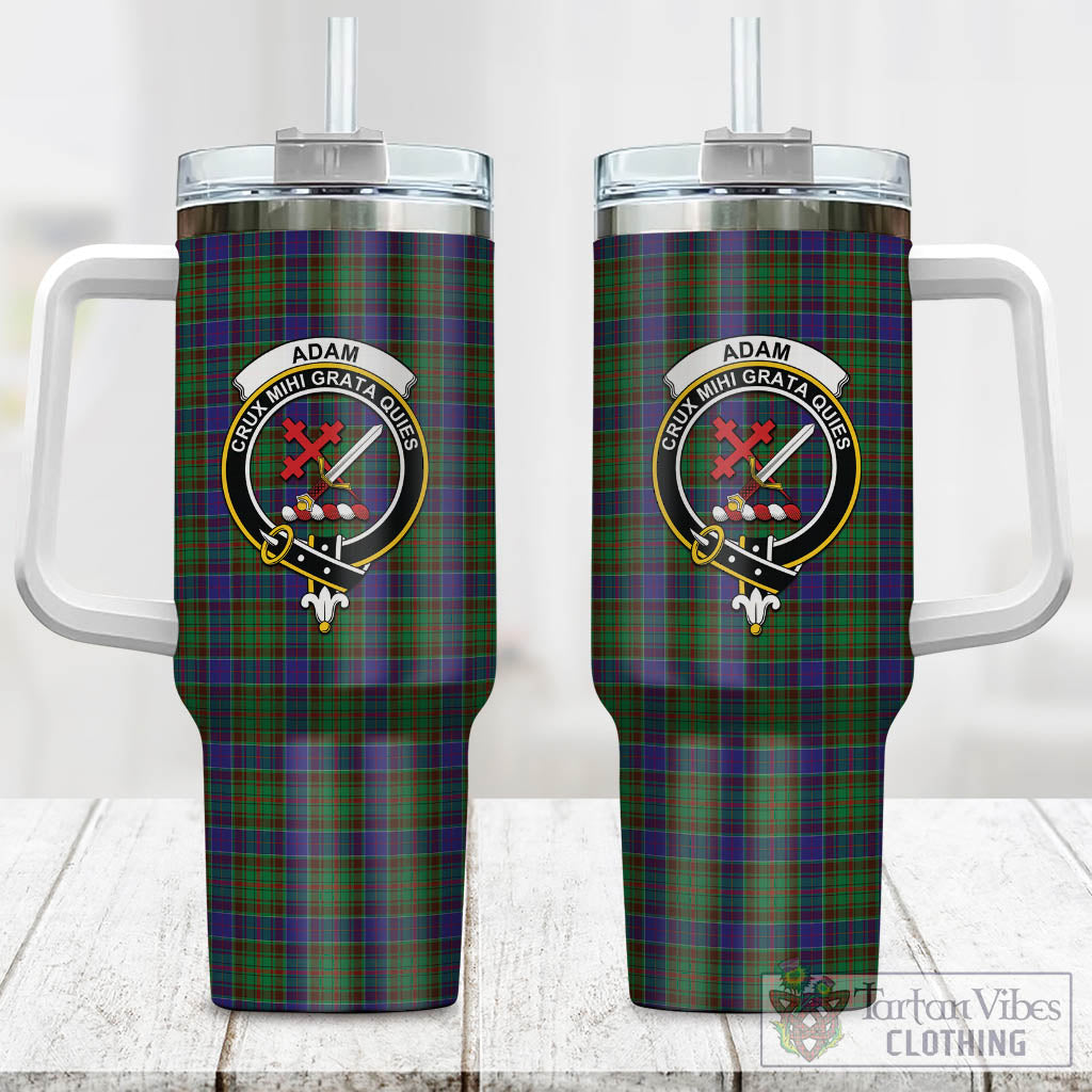 Tartan Vibes Clothing Adam Tartan and Family Crest Tumbler with Handle