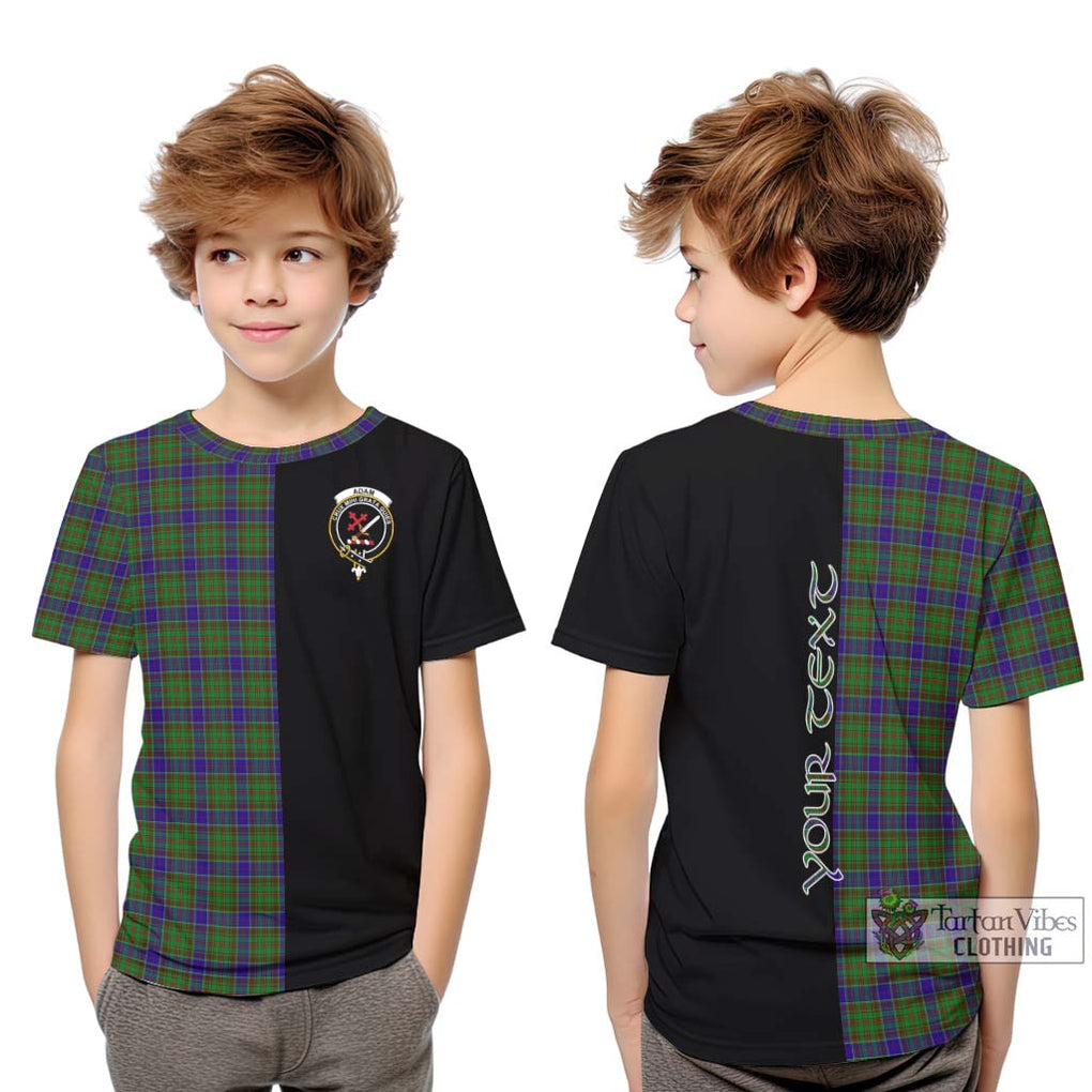 Adam Tartan Kid T-Shirt with Family Crest and Half Of Me Style Youth XL Size14 - Tartanvibesclothing Shop