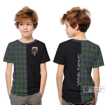 Adam Tartan Kid T-Shirt with Family Crest and Half Of Me Style