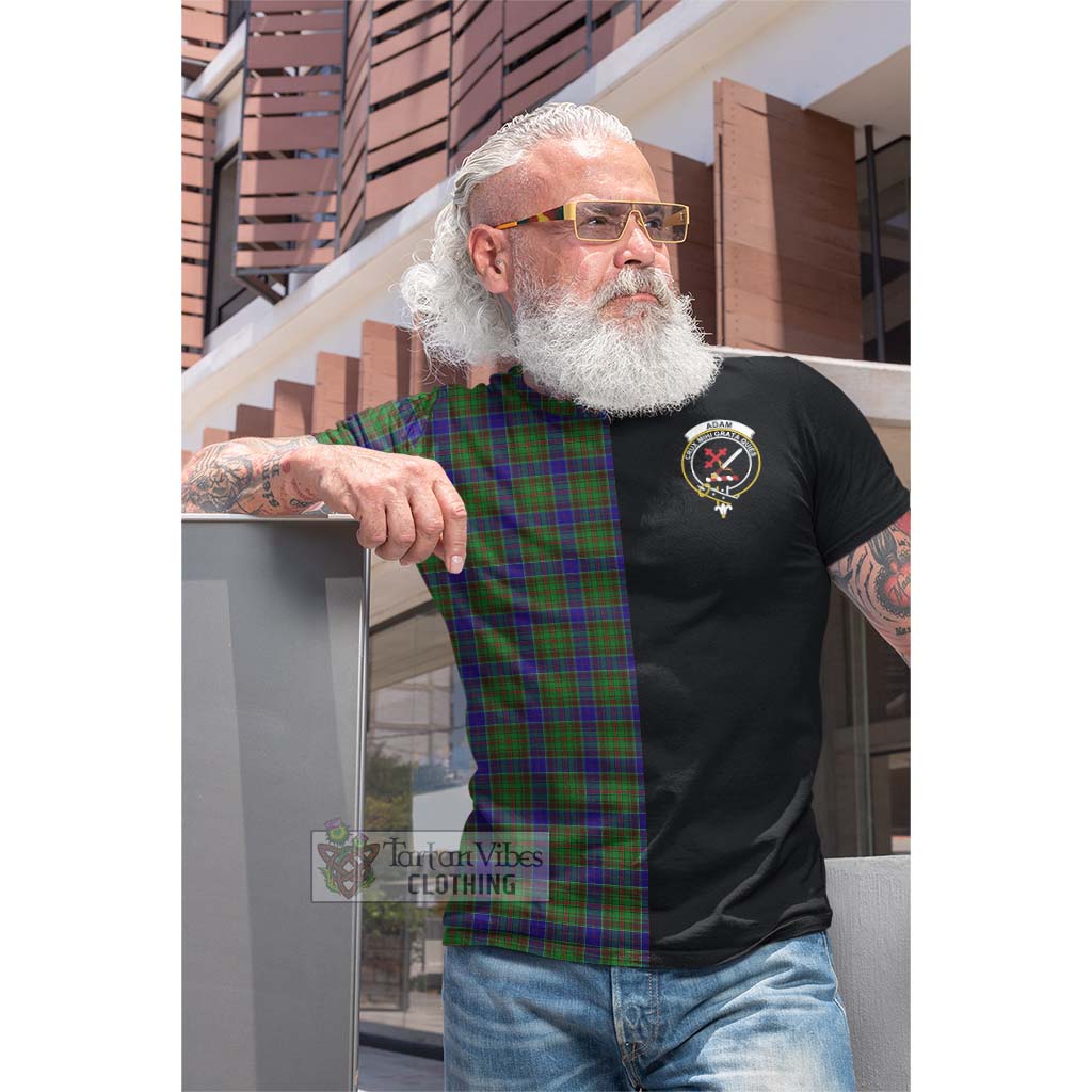 Tartan Vibes Clothing Adam Tartan Cotton T-shirt with Family Crest and Half Of Me Style