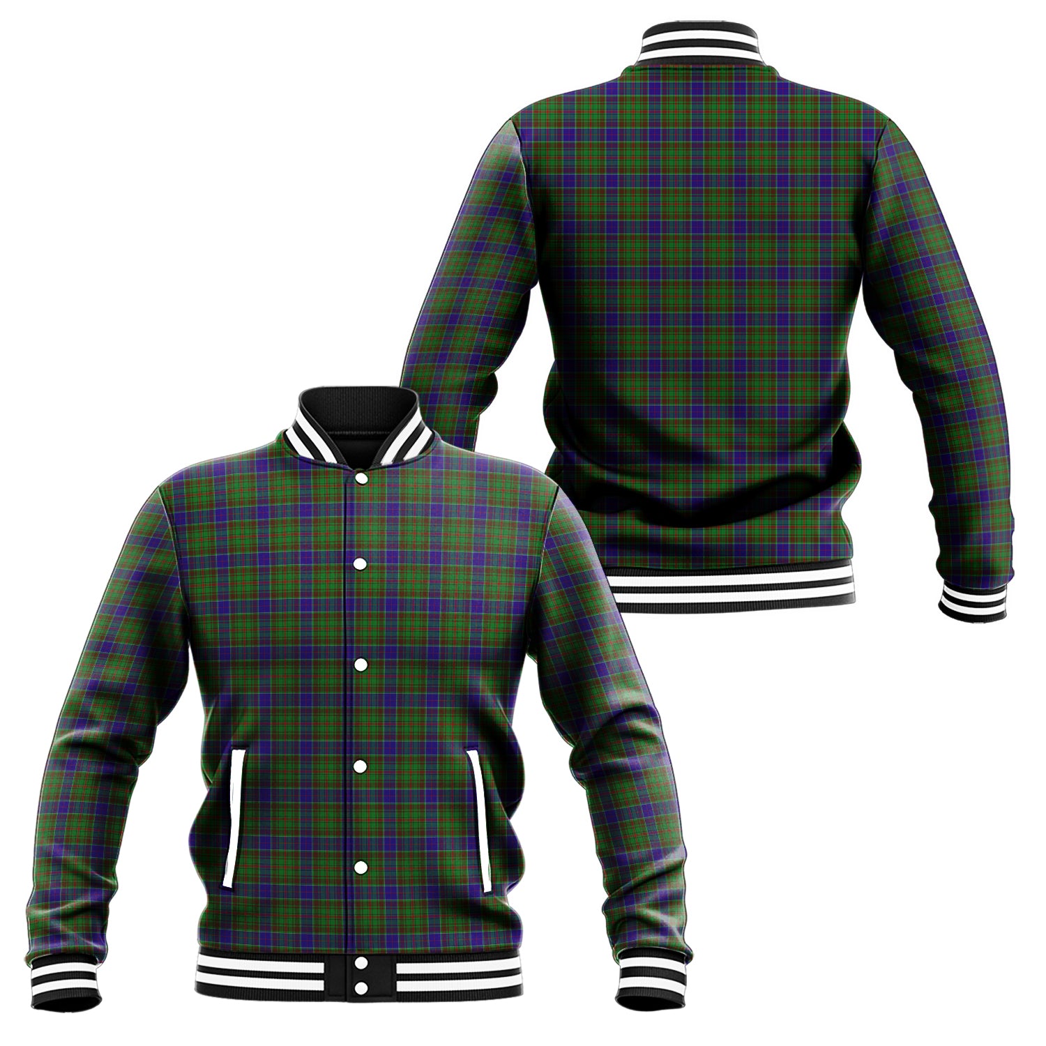 Adam Tartan Baseball Jacket Unisex - Tartan Vibes Clothing