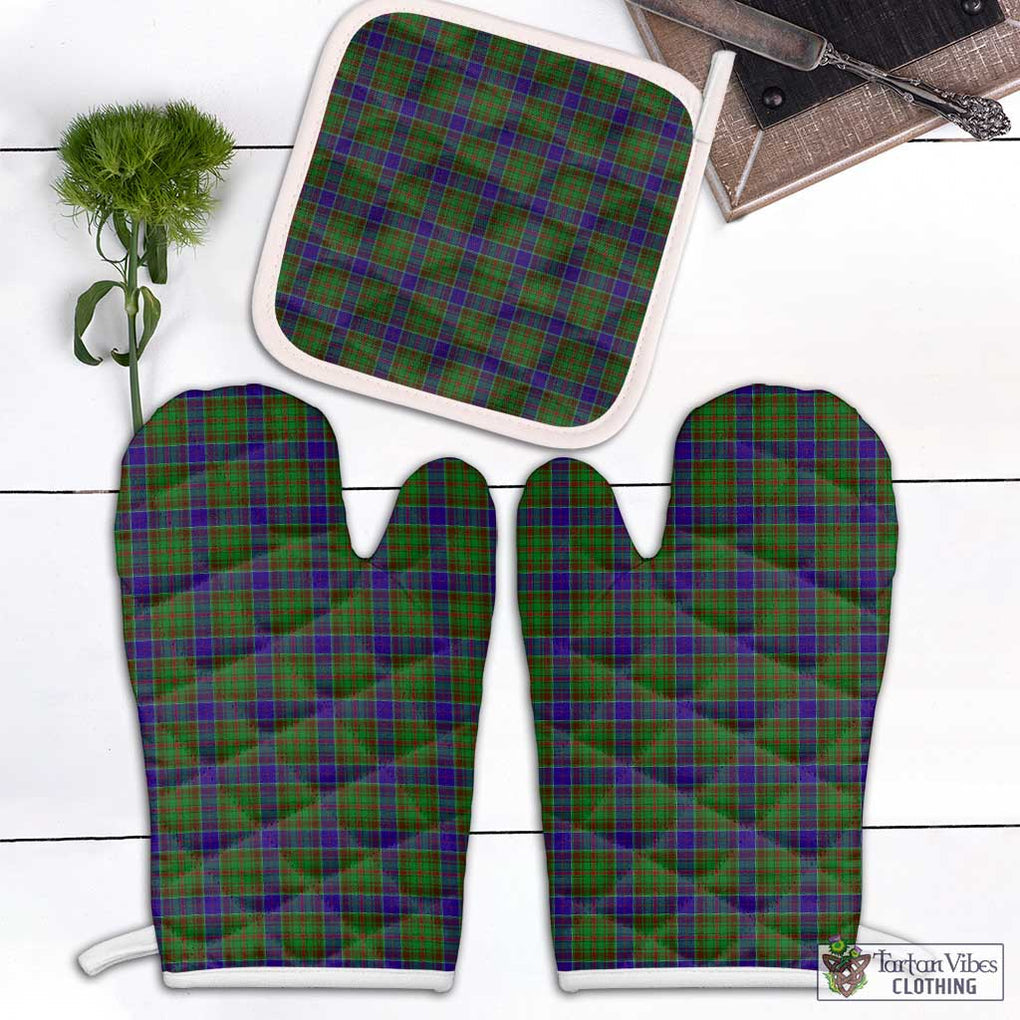 Adam Tartan Combo Oven Mitt & Pot-Holder Combo 1 Oven Mitt & 1 Pot-Holder White - Tartan Vibes Clothing