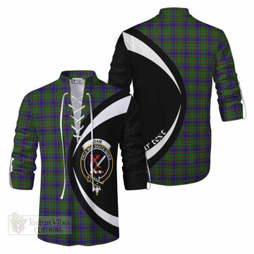 Adam Tartan Ghillie Kilt Shirt with Family Crest Circle Style