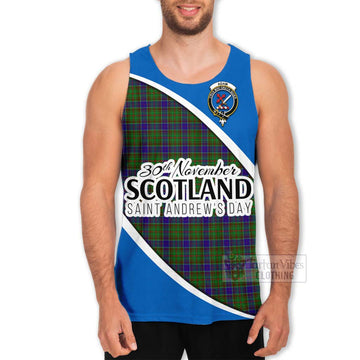 Adam Family Crest Tartan Men's Tank Top Celebrate Saint Andrew's Day in Style