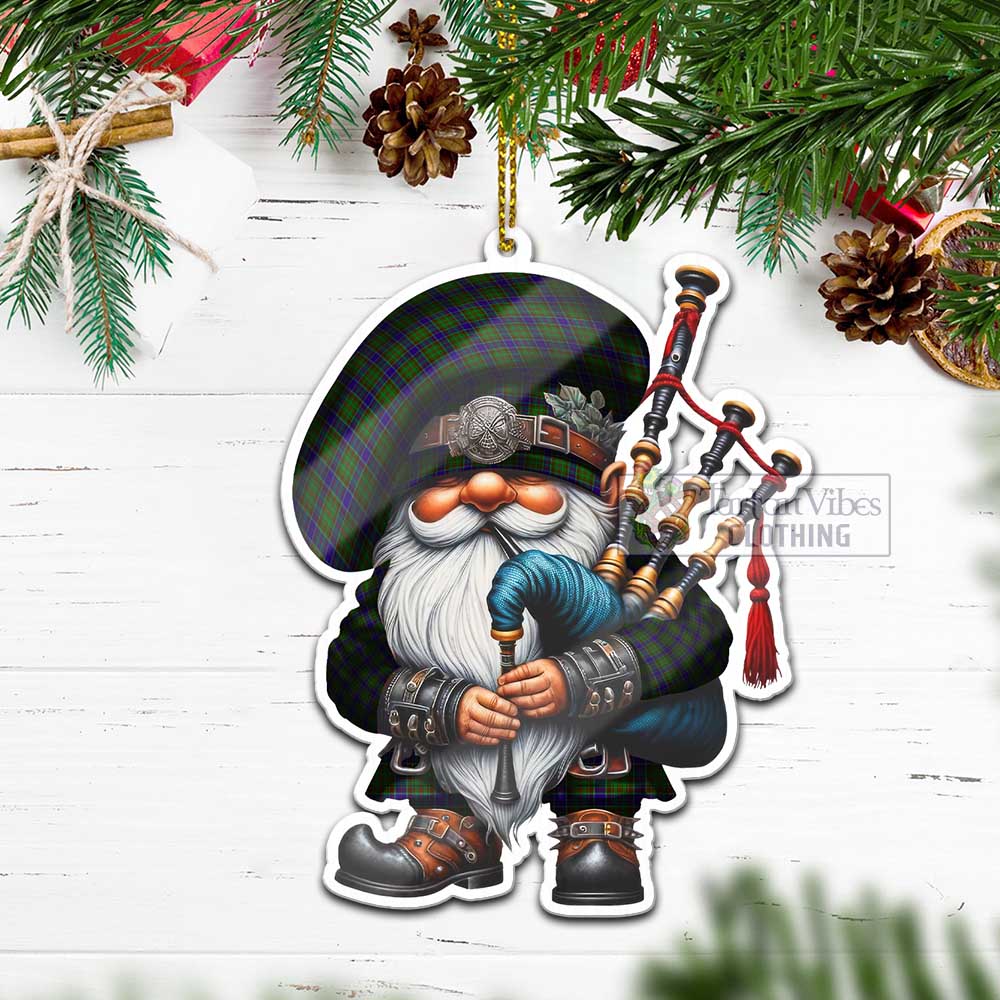 Tartan Vibes Clothing Adam Tartan Badpiper Gnome Christmas Ornament