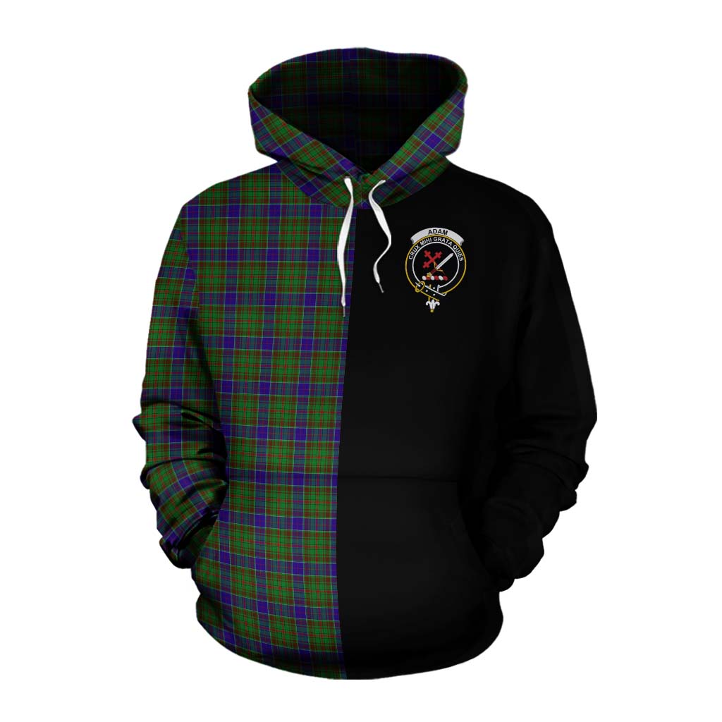 Tartan Vibes Clothing Adam Tartan Cotton Hoodie with Family Crest and Half Of Me Style