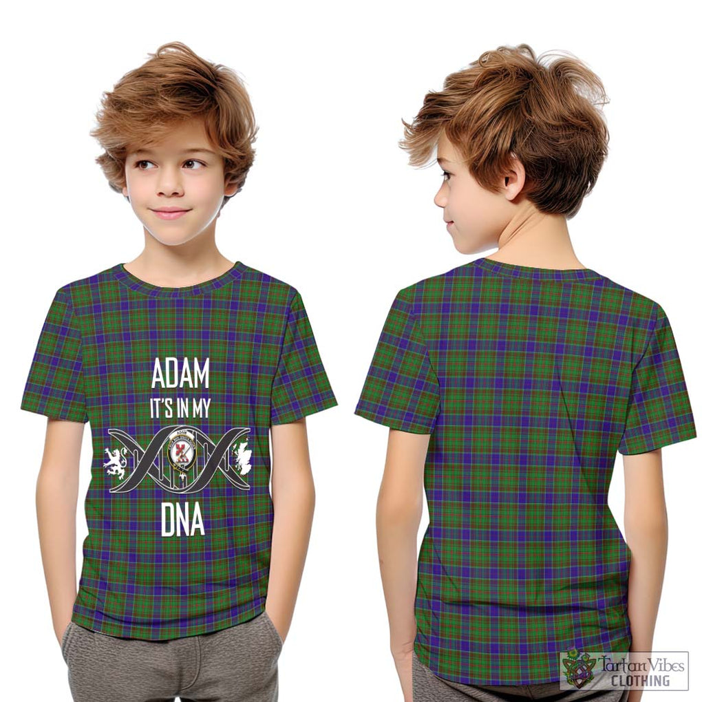 Adam Tartan Kid T-Shirt with Family Crest DNA In Me Style Youth XL Size14 - Tartanvibesclothing Shop