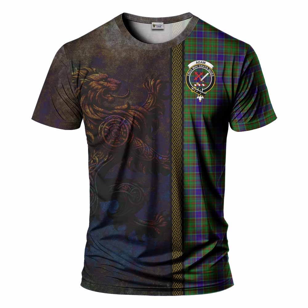 Adam Tartan Family Crest T-Shirt Alba Gu Brath Be Brave Lion Ancient Style Kid's Shirt - Tartan Vibes Clothing