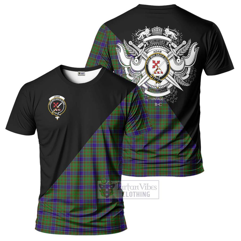 Adam Tartan T-Shirt with Family Crest and Military Logo Style Kid's Shirt - Tartanvibesclothing Shop