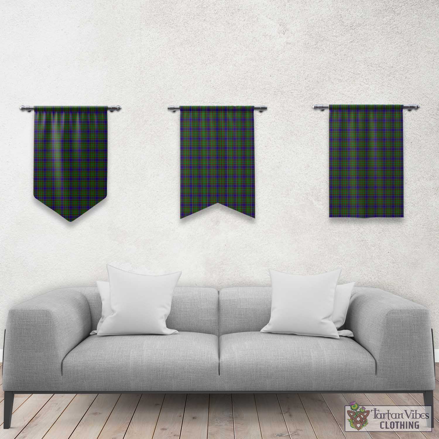 Tartan Vibes Clothing Adam Tartan Gonfalon, Tartan Banner