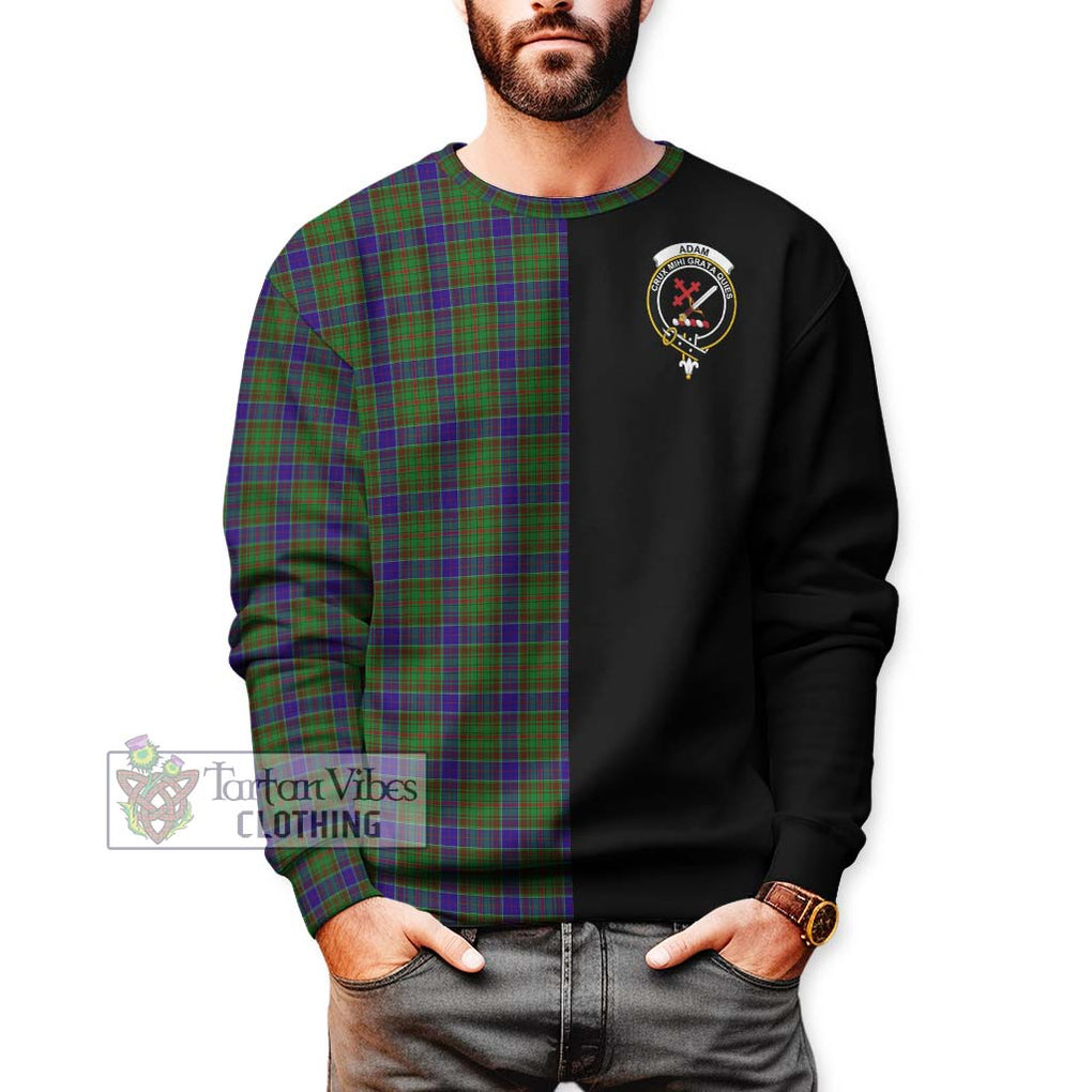 Adam Tartan Sweatshirt with Family Crest and Half Of Me Style Unisex - Tartanvibesclothing Shop