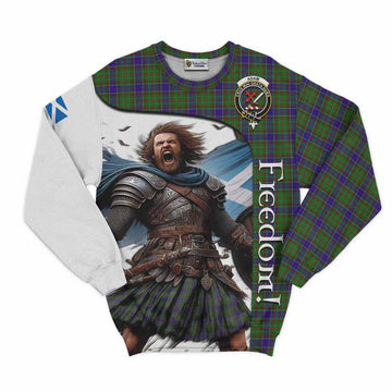 Adam Crest Tartan Sweatshirt Inspired by the Freedom of Scottish Warrior