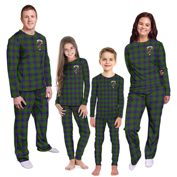 Adam Tartan Pajamas Family Set with Family Crest