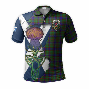 Adam Tartan Family Crest Polo Shirt Scottish Thistle Celtic Inspired Kid - Tartan Vibes Clothing