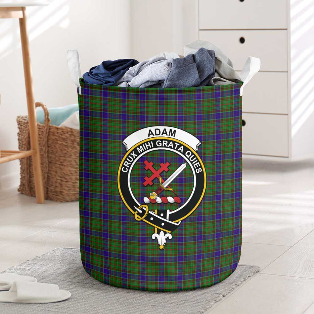 Adam Tartan Laundry Basket with Family Crest One Size - Tartanvibesclothing Shop