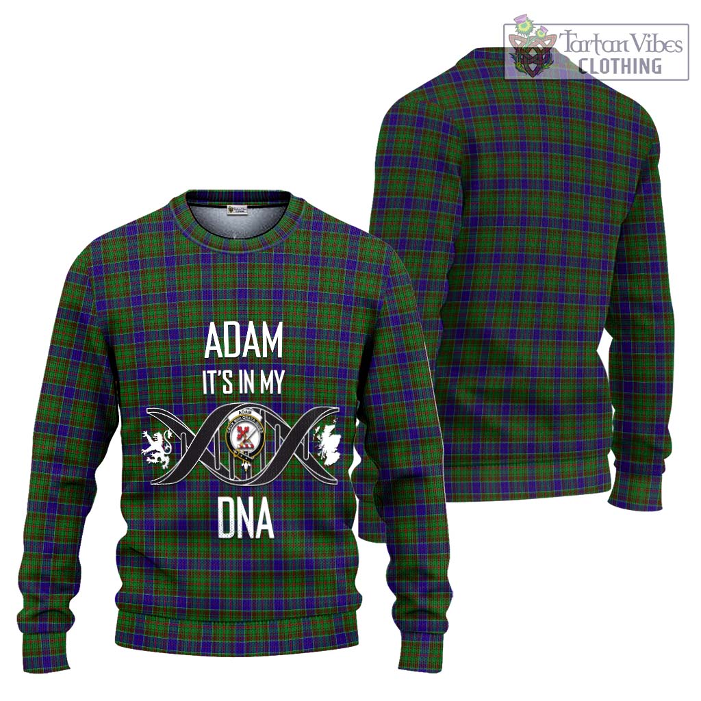 Tartan Vibes Clothing Adam Tartan Knitted Sweater with Family Crest DNA In Me Style