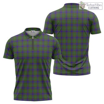 Adam Tartan Zipper Polo Shirt