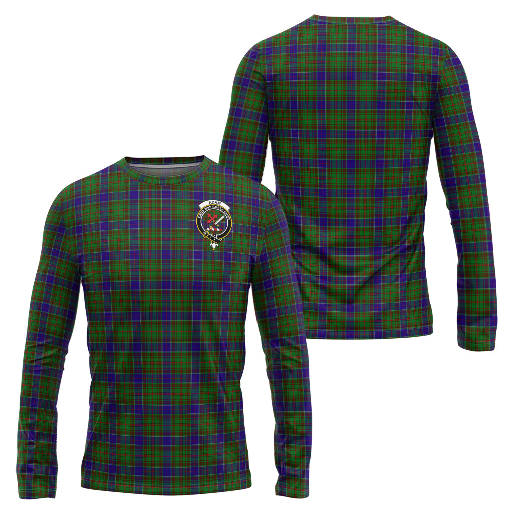 Adam Tartan Long Sleeve T-Shirt with Family Crest Unisex - Tartanvibesclothing