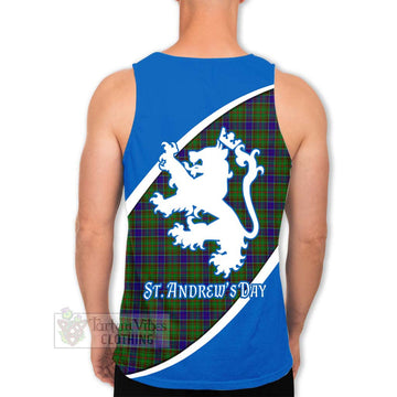 Adam Family Crest Tartan Men's Tank Top Celebrate Saint Andrew's Day in Style