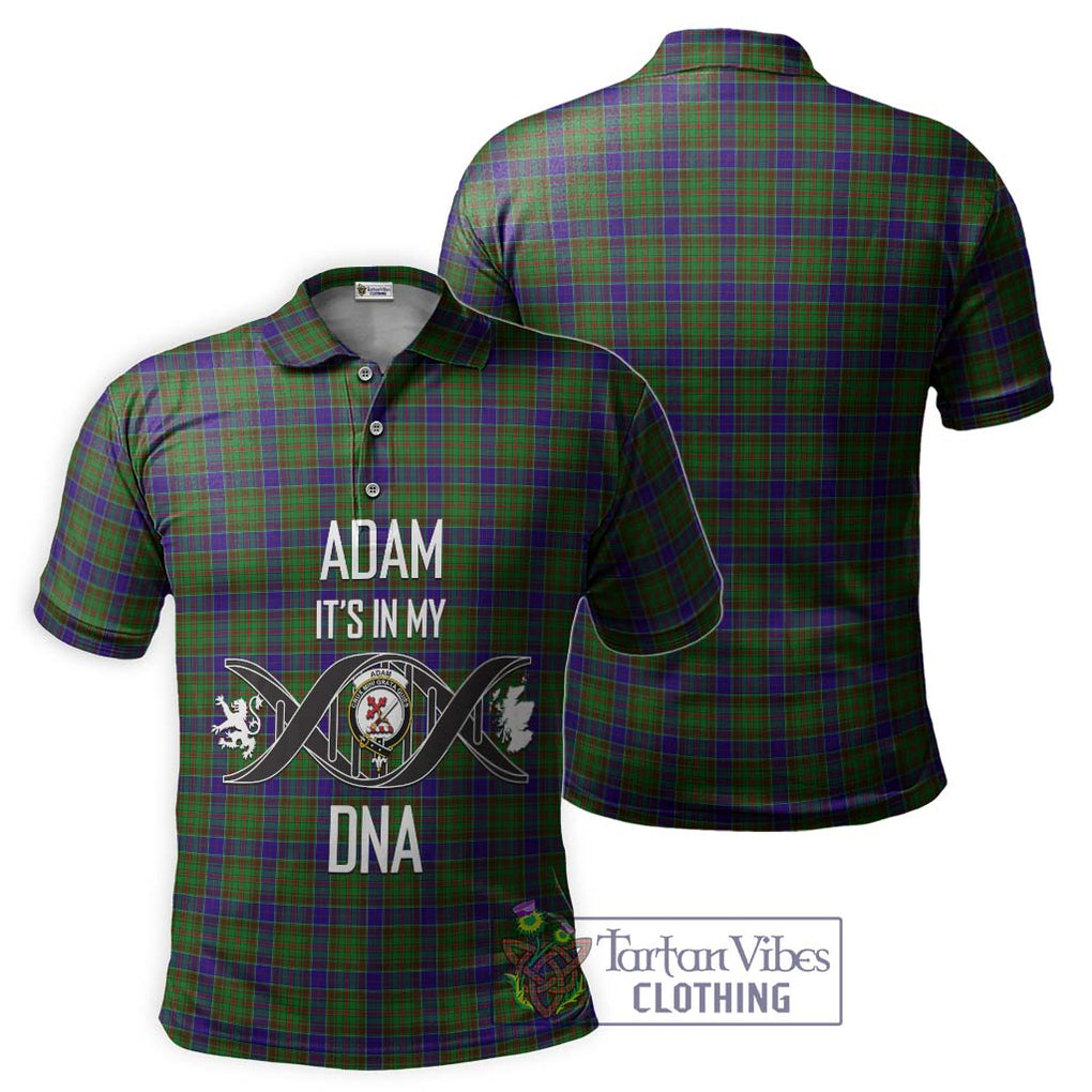 Adam Tartan Polo Shirt with Family Crest DNA In Me Style - Tartanvibesclothing Shop