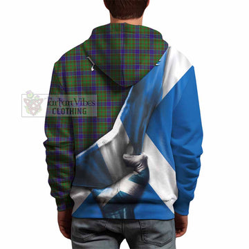 Adam Tartan Hoodie with Family Crest Scotland Patriotic Style