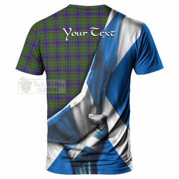 Adam Tartan T-Shirt with Family Crest Scotland Patriotic Style