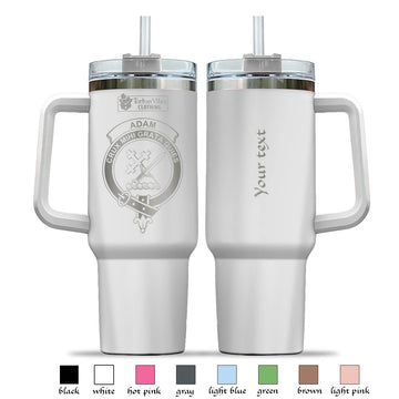 Adam Engraved Family Crest Tumbler with Handle