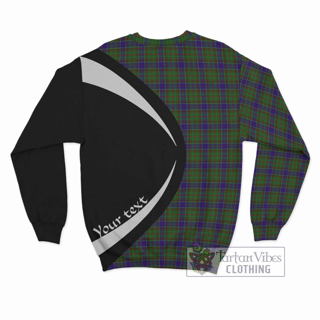 Tartan Vibes Clothing Adam Tartan Sweatshirt with Family Crest Circle Style