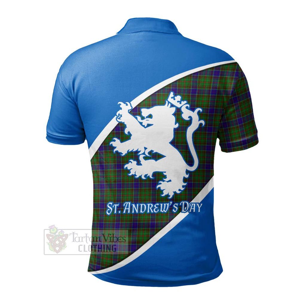 Tartan Vibes Clothing Adam Family Crest Tartan Polo Shirt Celebrate Saint Andrew's Day in Style