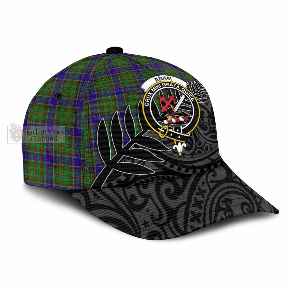 Tartan Vibes Clothing Adam Tartan Classic Cap with New Zealand Silver Fern Half Style