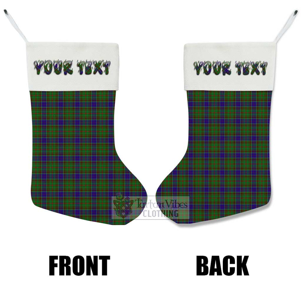 Tartan Vibes Clothing Adam Tartan Christmas Stocking with Personalized Text