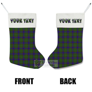 Adam Tartan Christmas Stocking with Personalized Text