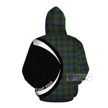 Adam Tartan Cotton Hoodie with Family Crest Circle Style