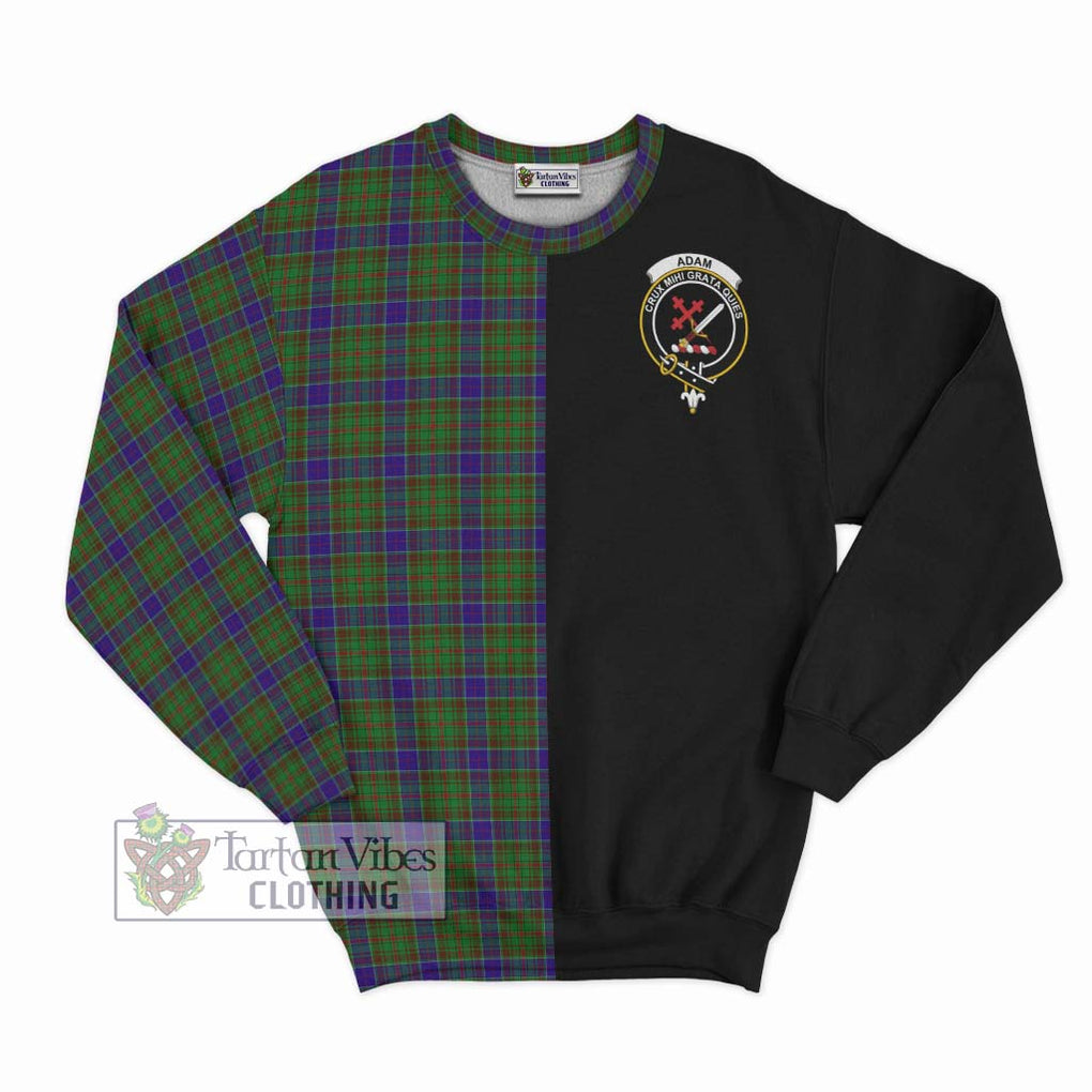 Adam Tartan Sweatshirt with Family Crest and Half Of Me Style - Tartanvibesclothing Shop