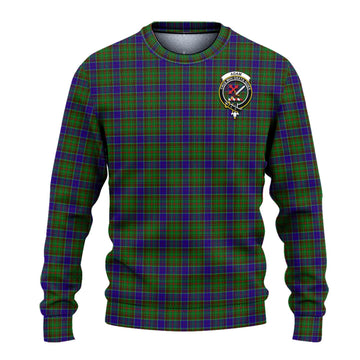 Adam Tartan Knitted Sweater with Family Crest