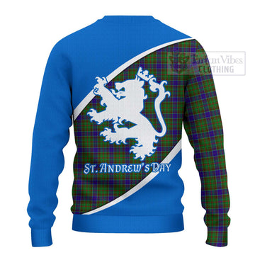 Adam Family Crest Tartan Ugly Sweater Celebrate Saint Andrew's Day in Style