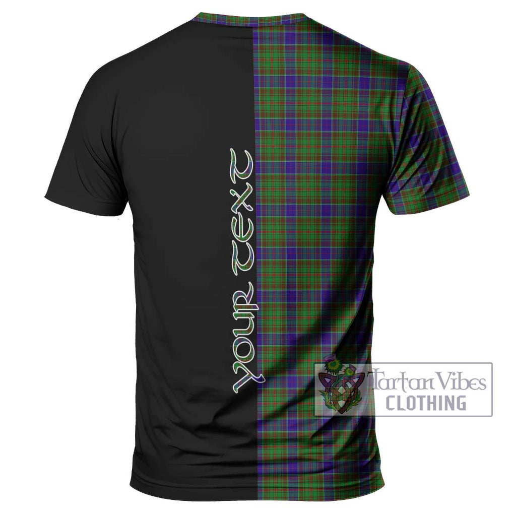 Adam Tartan T-Shirt with Family Crest and Half Of Me Style - Tartanvibesclothing Shop