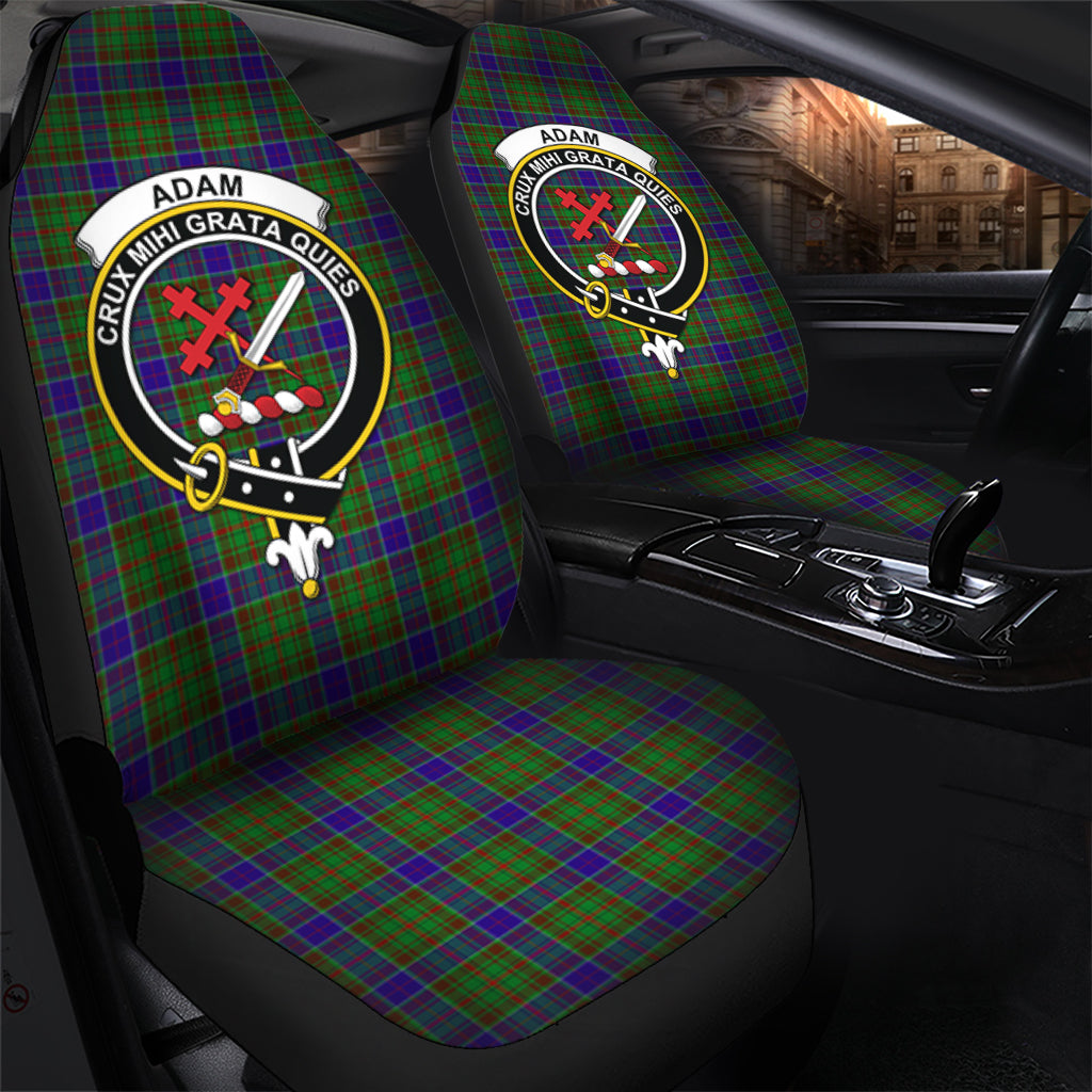 Adam Tartan Car Seat Cover with Family Crest - Tartanvibesclothing