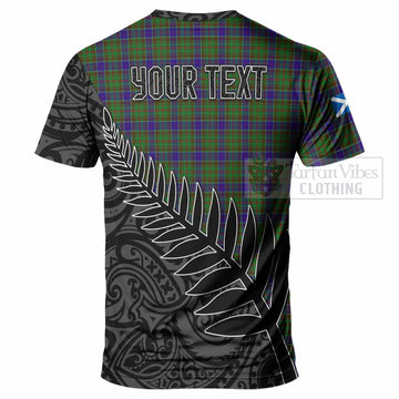 Adam Crest Tartan T-Shirt with New Zealand Silver Fern Half Style