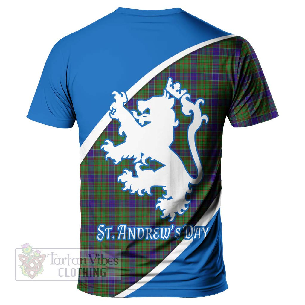 Tartan Vibes Clothing Adam Family Crest Tartan T-Shirt Celebrate Saint Andrew's Day in Style