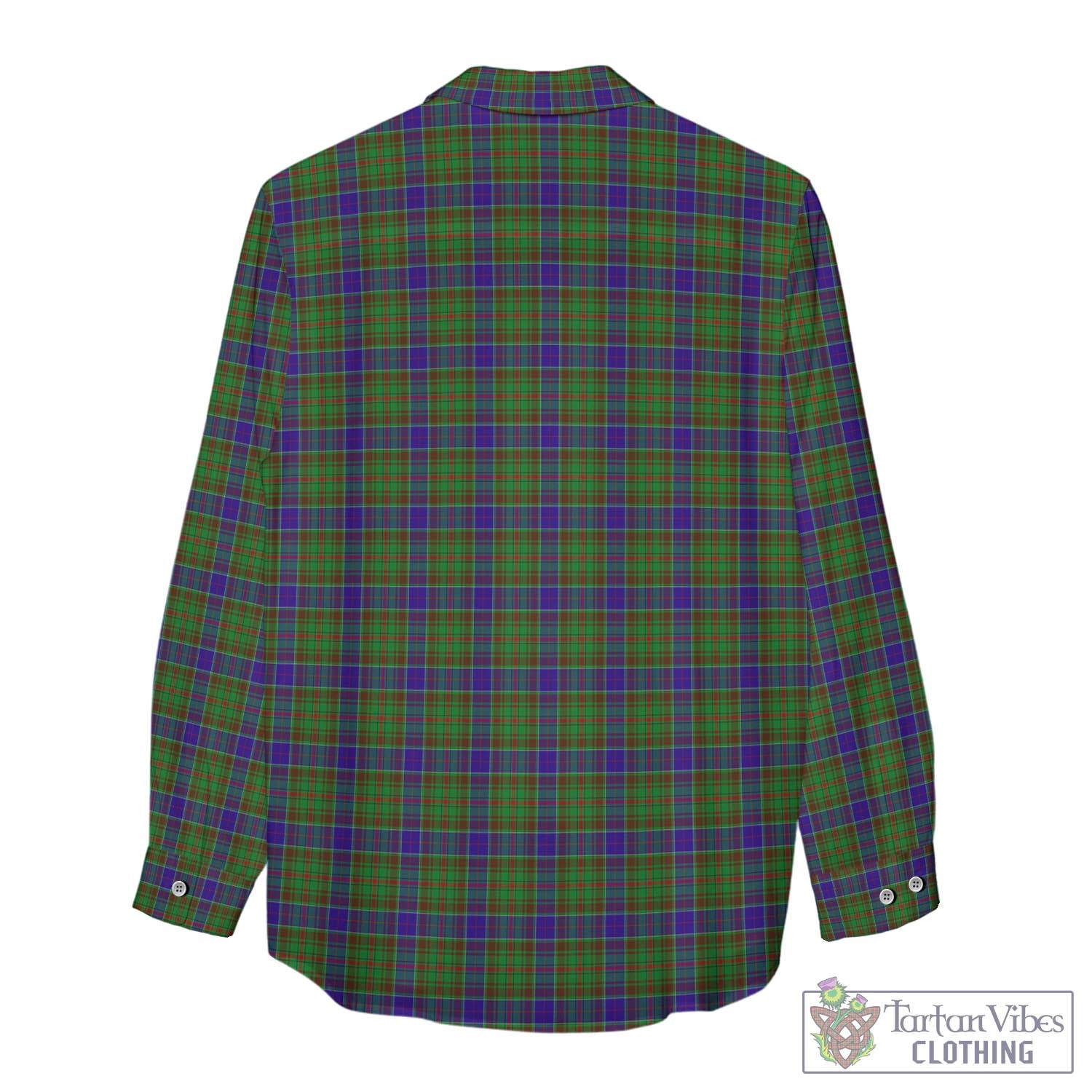 Tartan Vibes Clothing Adam Tartan Womens Casual Shirt with Family Crest