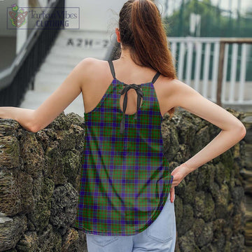 Adam Tartan Loose Halter Neck Camisole