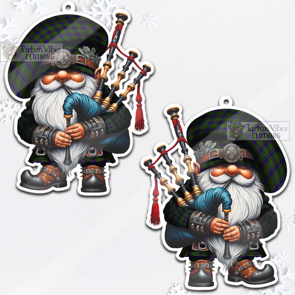 Tartan Vibes Clothing Adam Tartan Badpiper Gnome Christmas Ornament