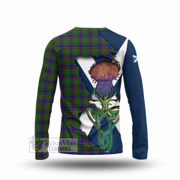 Adam Tartan Family Crest Long Sleeve T-Shirt Scottish Thistle Celtic Inspired - Tartan Vibes Clothing