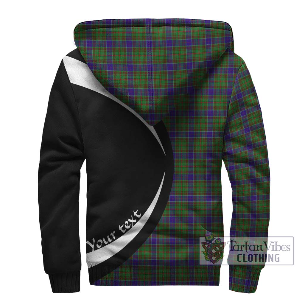 Tartan Vibes Clothing Adam Tartan Sherpa Hoodie with Family Crest Circle Style